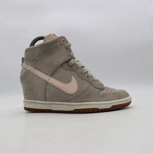 Nike Dunk Sky Hi Hidden Wedge Heel Women's Size 6.5 Sneakers Pale Gray Sail